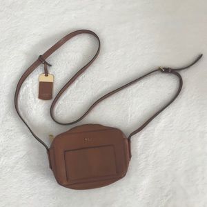 Lauren Ralph Lauren Brown Crossbody Bag EUC